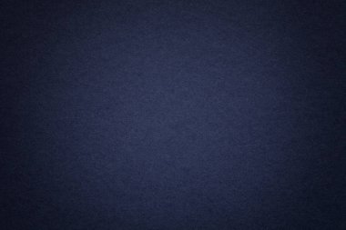 Skeç ile vintage karanlık denim Kağıt arka plan doku. Yoğun Lacivert kraft karton çerçeve ile yapısını. Degrade zemin closeup hissettim.