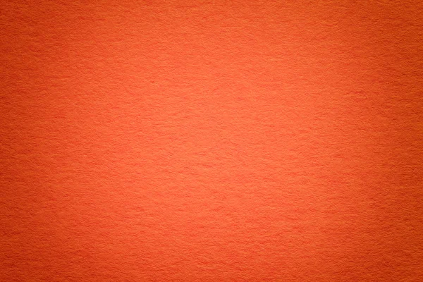 Textur Aus Dunkelrotem Papier Mit Vignette Struktur Aus Dichtem Orangefarbenem — Stockfoto