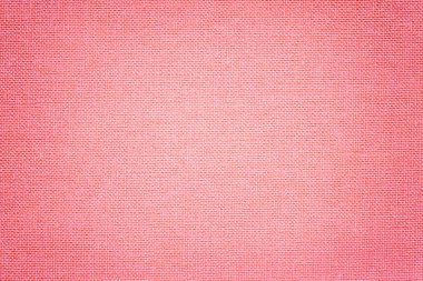 Açık pembe renkli hasır desen, closeup ile bir tekstil malzemesinden. Gül Kumaş dokulu yapısını. Kumaş zemin skeç ile.