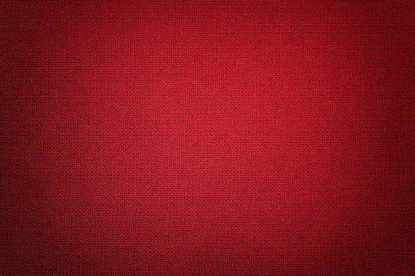 Fundo Vermelho Escuro Uma Matéria Têxtil Com Padrão Vime Close — Fotografia de Stock