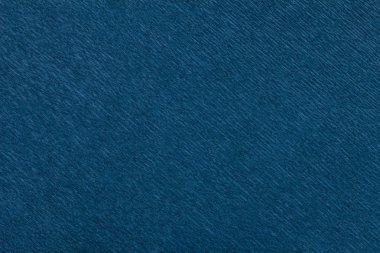 Dalgalı oluklu kağıt, closeup Lacivert arka plan dokusal. Buruşuk krep siyah karton makro yapısı.