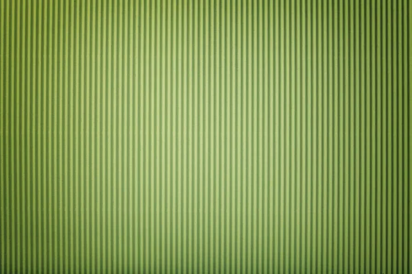 Textura Papel Verde Claro Ondulado Com Vinheta Macro Padrão Listrado — Fotografia de Stock