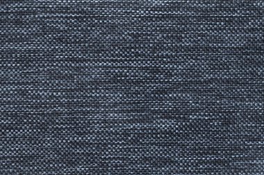 Lacivert parlak arka plan yoğun dokuma kumaş, closeup torbalama. Denim kumaş ile doğal doku yapısı. Kumaş zemin.
