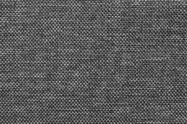 Koyu gri parlak arka plan yoğun dokuma kumaş, closeup torbalama. Doğal doku çelik bezle yapısını. Kumaş zemin.
