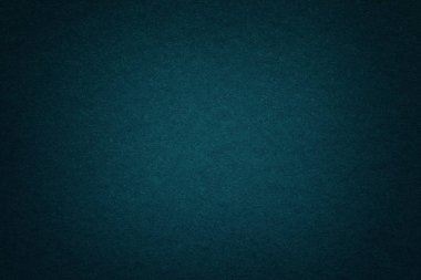 Eski koyu lacivert Kağıt arka plan, closeup doku. Yoğun derin mavimsi kraft karton yapısını. Degrade turkuaz zemin closeup hissettim.