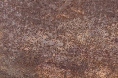 Koyu kahverengi paslı metal doku arka plan aşınmış. Eski grunge çelik yüzey. Vintage etkisi.