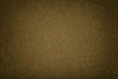 Süet kumaş, closeup koyu kahverengi mat zemin. Kadife dokusuna skeç ile hissettim kesintisiz zeytin yün.