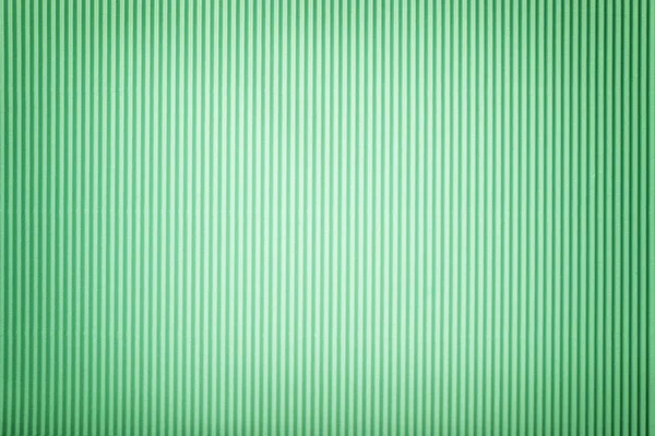 Textura Papel Verde Claro Ondulado Com Vinheta Macro Listrado Padrão — Fotografia de Stock