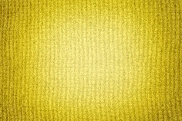 Fundo Amarelo Brilhante Uma Matéria Têxtil Com Padrão Vime Close — Fotografia de Stock