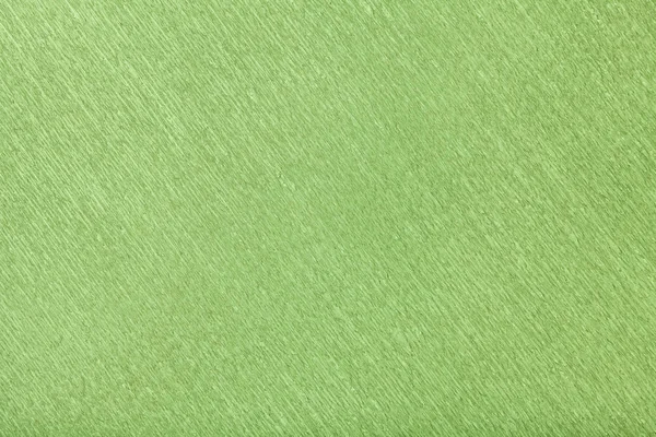 Textural Fundo Verde Papel Ondulado Ondulado Close Estrutura Crepe Enrugado — Fotografia de Stock