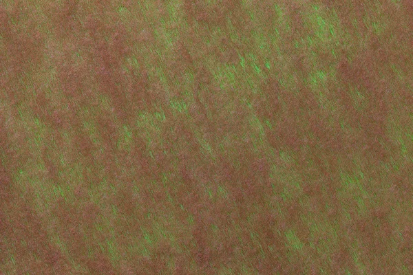 Structure Dark Green Background Brown Spots Felt Fabric Closeup Texture — Stock Photo, Image