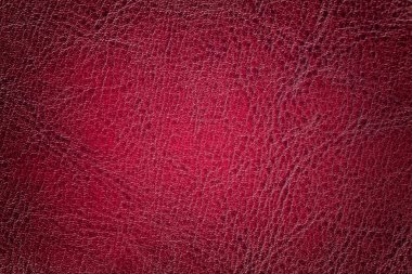 Koyu kırmızı deri doku arka plan, yakın plan. Kırışıklık ciltten yakut çatlak zemin