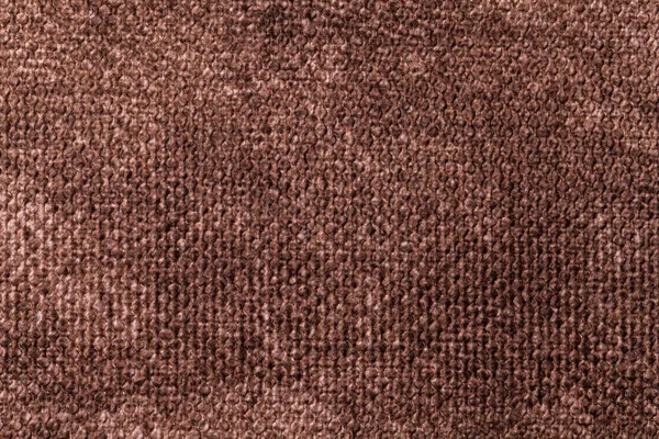 Ciemny brązowy tło z miękkie futerko. Tkaniny naturalne tekstury. — Zdjęcie stockowe