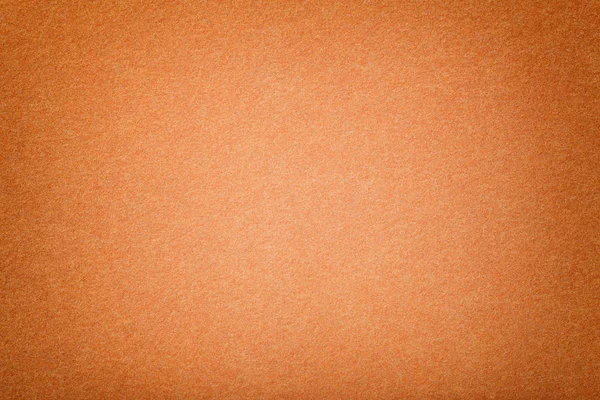 Primeros planos de tela de gamuza mate naranja claro. Textura de terciopelo de fieltro . —  Fotos de Stock