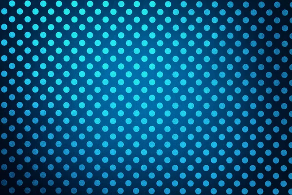 Navy blue background from wrapping paper with a pattern of turquoise polka dot closeup. — Stock Photo, Image