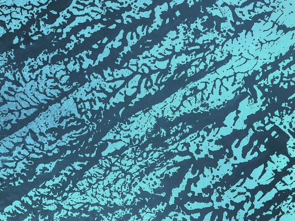 Parede azul velha coberta com gesso descascamento gasto. Textura de superfície de fundo turquesa vintage, close-up . — Fotografia de Stock