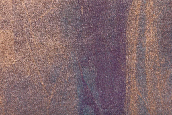 Soyut sanat arka plan bronz renk ile mor. Tuval üzerine çok renkli boyama. — Stok fotoğraf