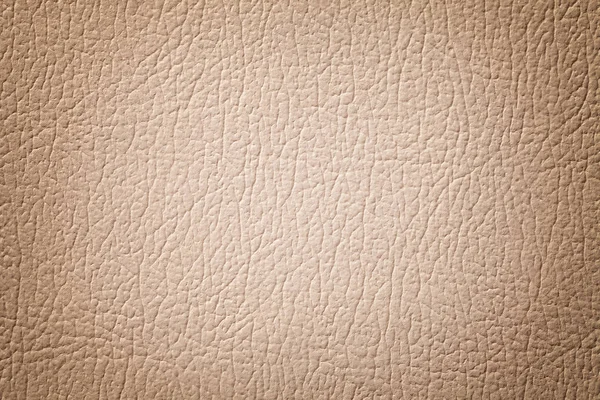 Fond de texture en cuir corail clair, gros plan. Fond craquelé beige — Photo