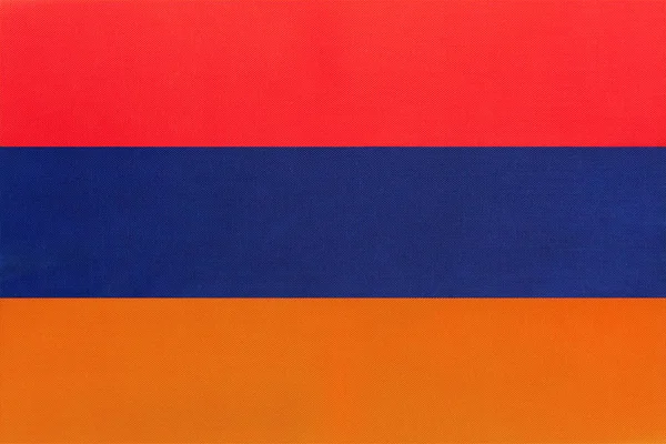 Armenia bandera de tela nacional fondo textil. Símbolo del país europeo mundial internacional . — Foto de Stock