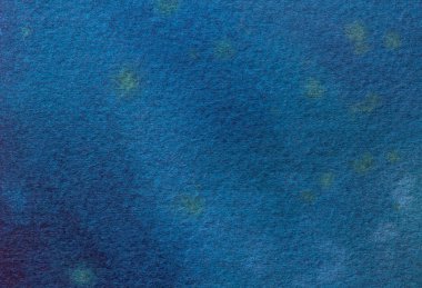 Soyut sanat arka plan lacivert ve turkuaz renkler. Lekeler ile tuval üzerine suluboya boyama.