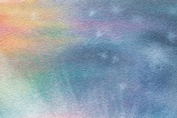 Абстрактный художественный фон светло-голубого и бирюзового цветов. Холст, акварель . — стоковое фото
