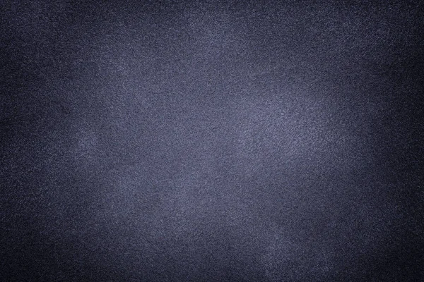 Sfondo di tessuto scamosciato grigio scuro e blu primo piano. Texture opaca in velluto di tessuto nabuk — Foto Stock