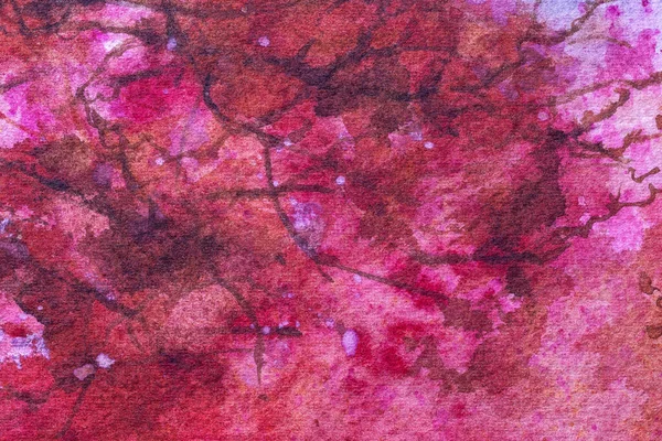 Abstract art background light purple and pink color. Watercolor painting on canvas. — ストック写真