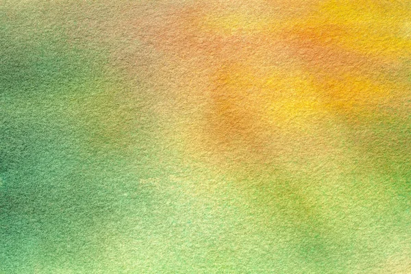 Arte abstrata fundo luz verde e amarelo cores. Pintura aquarela sobre tela . — Fotografia de Stock