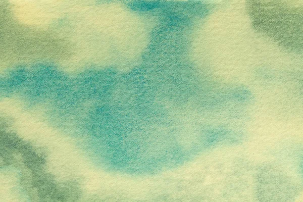 Arte abstracto fondo azul claro y verde colores. Acuarela pintura sobre lienzo — Foto de Stock