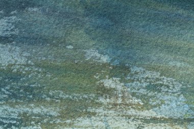 Soyut sanat arka planı yeşil ve turkuaz renkler. Tuval üzerinde suluboya boya boya