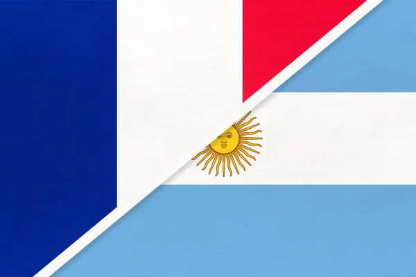 Französische Republik Oder Frankreich Und Argentinien Oder Argentinische Republik Symbol — Stockfoto