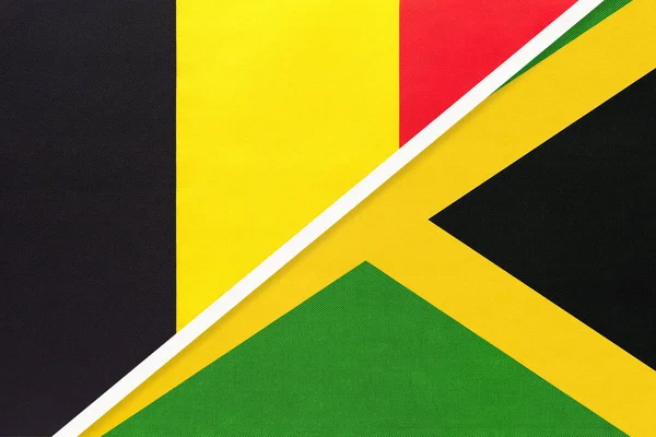 자메이카입니다 직물로 상징이죠 국가들 파트너십 그리고 챔피언십 — 스톡 사진