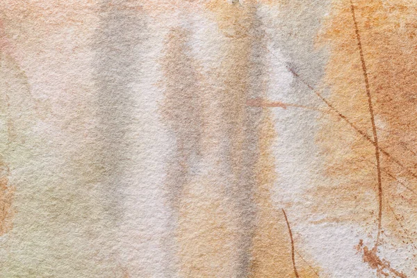 抽象アートの背景ライトブラウンとベージュの色 キャンバス上の多色絵 砂と白のアートワークの断片 テクスチャの背景 装飾真珠の壁紙 — ストック写真