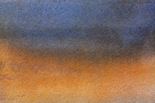 Abstrakte Kunst Hintergrund Marineblauen Und Orangen Farben Aquarellmalerei Auf Leinwand — Stockfoto