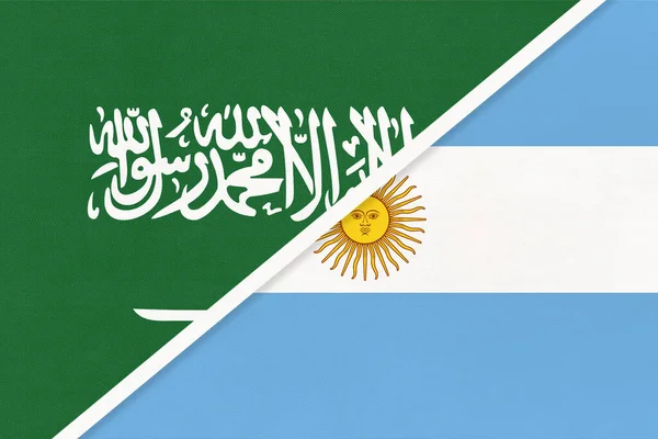 Saudi Arabien Und Argentinien Oder Die Argentinische Republik Symbol Zweier — Stockfoto