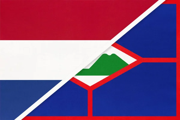 Hollandia Vagy Hollandia Sint Eustatius Vagy Statia Textilből Készült Nemzeti — Stock Fotó