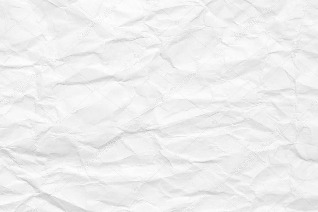 The background is white. Texture of paper with kinks and dents, old and dilapidated.