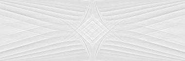 Beyaz zemin 3 boyutlu, muhteşem bir soyut dizayn ile dalga elementleri, modern duvar kağıdı tarzında çizgilerin dokusu. Düğün töreni ya da iş sunumu için açık gri şablon.