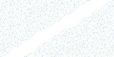 Soyut afiş. Geometrik düşük polimetrik grafik. Üçgen yüzeylerin arka planı. Modern mavi ve beyaz vektör deseni.