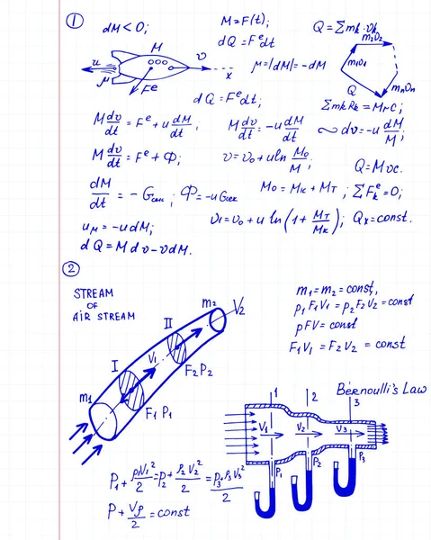 Calcolo Della Traiettoria Missile Equazione Della Formula Matematica Fisica Icona — Vettoriale Stock