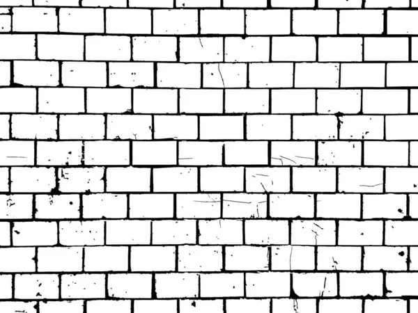 Стара Керамічна Цегляна Плитка Стіна Грандж Векторний Візерунок Дизайн Фону — стоковий вектор