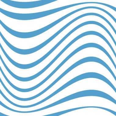 Soyut dalgalı çizgiler, kusursuz desen. Güzel geometrik dalga dokusu. Moda mavi ve beyaz dalga tasarımı. 