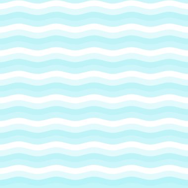 Mavi soyut okyanus manzarası. Tasarımınız için vektör dalgasız desen.