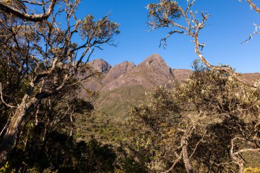 Brezilya 'nın Mantiqueira bölgesindeki dağ manzarası