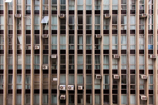 Fenêtres Vitrées Modernes Façade Bâtiment Béton Architecture Moderne Urbaine — Photo
