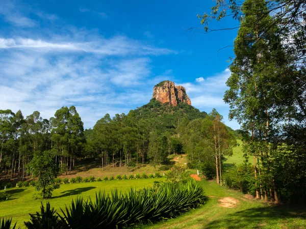 Trail Väg Till Sandsten Berg Upp Land Sao Paulo Brasilien — Stockfoto