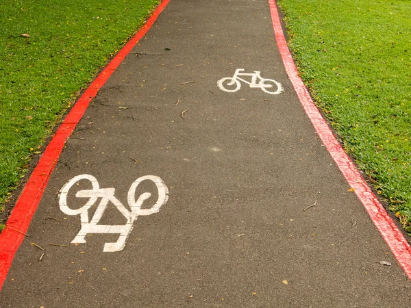 Cartel Carril Bici Las Calles — Foto de Stock