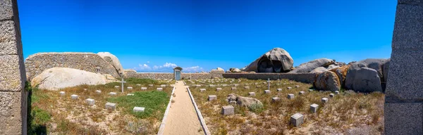 Road to scenic Mediterranean sea coast in Sardinia, Italy, Europe