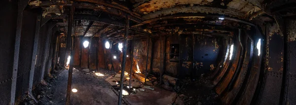 Viejo Interior Fábrica Abandonado — Foto de Stock