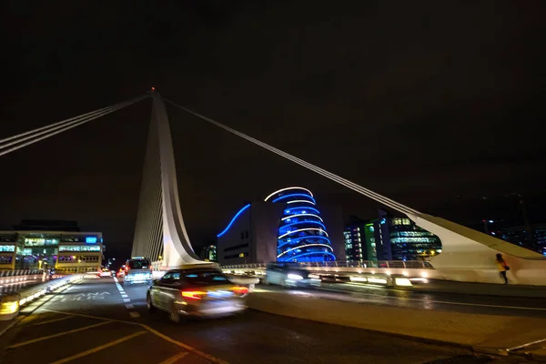 Pont Moderne Dans Nuit — Photo